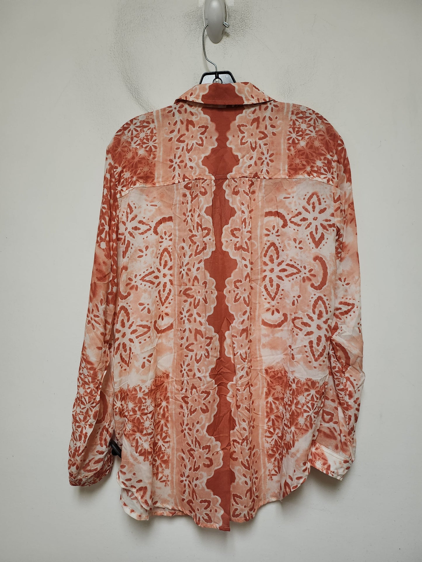 Top Long Sleeve By Pilcro In Pink, Size: M