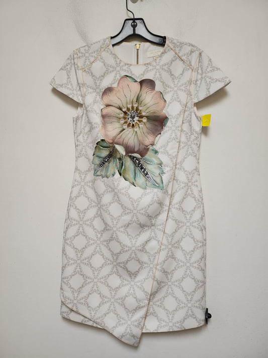 Dress Casual Midi By Ted Baker In Floral Print, Size: Xs