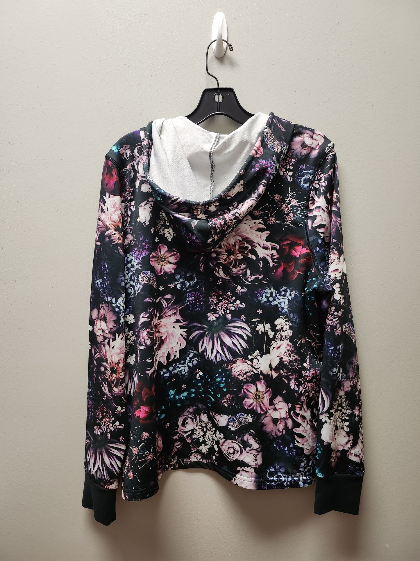 Sweatshirt Hoodie By Bebe In Floral Print, Size: L