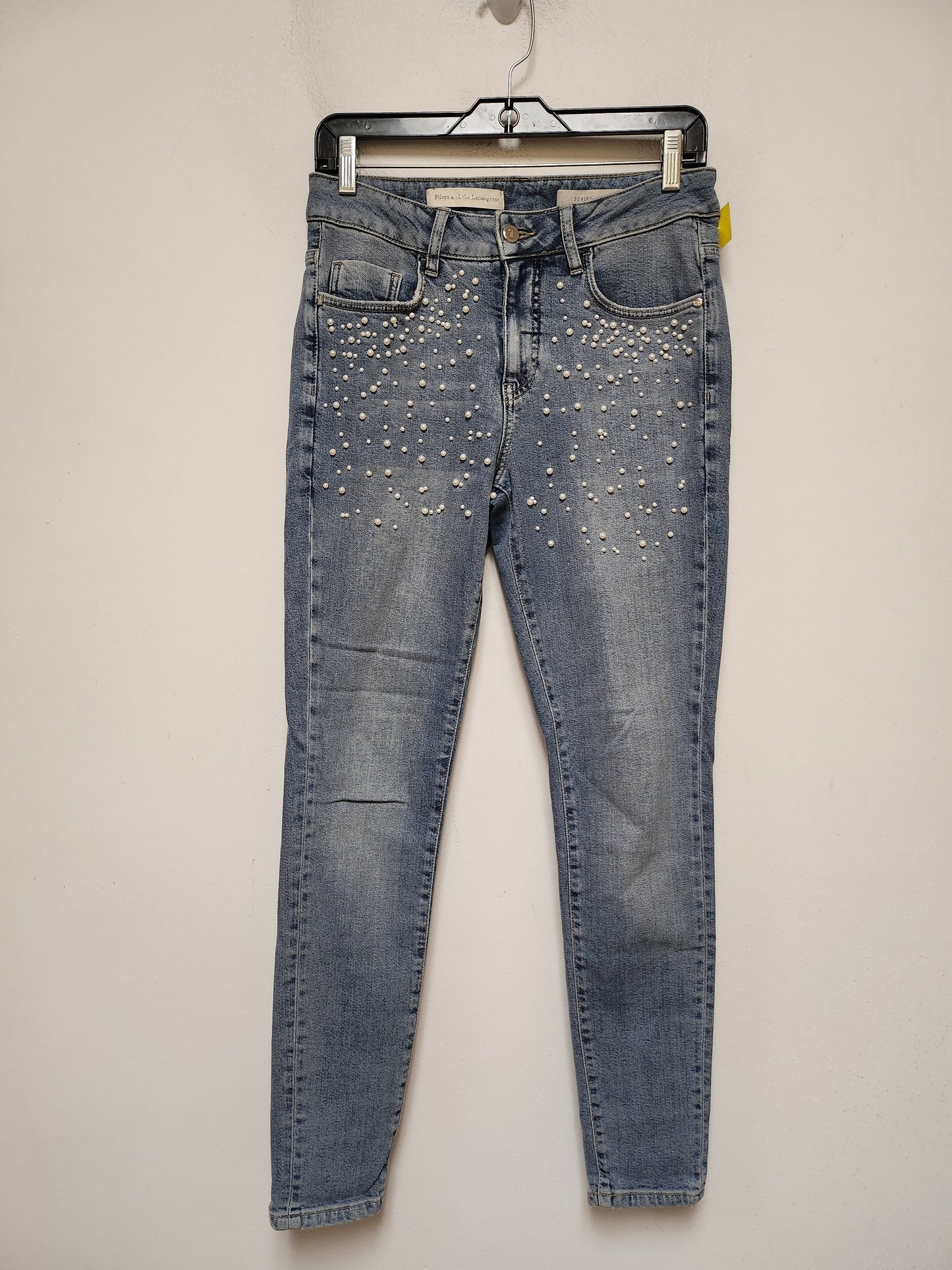 Jeans Skinny By Pilcro In Blue Denim, Size: 4