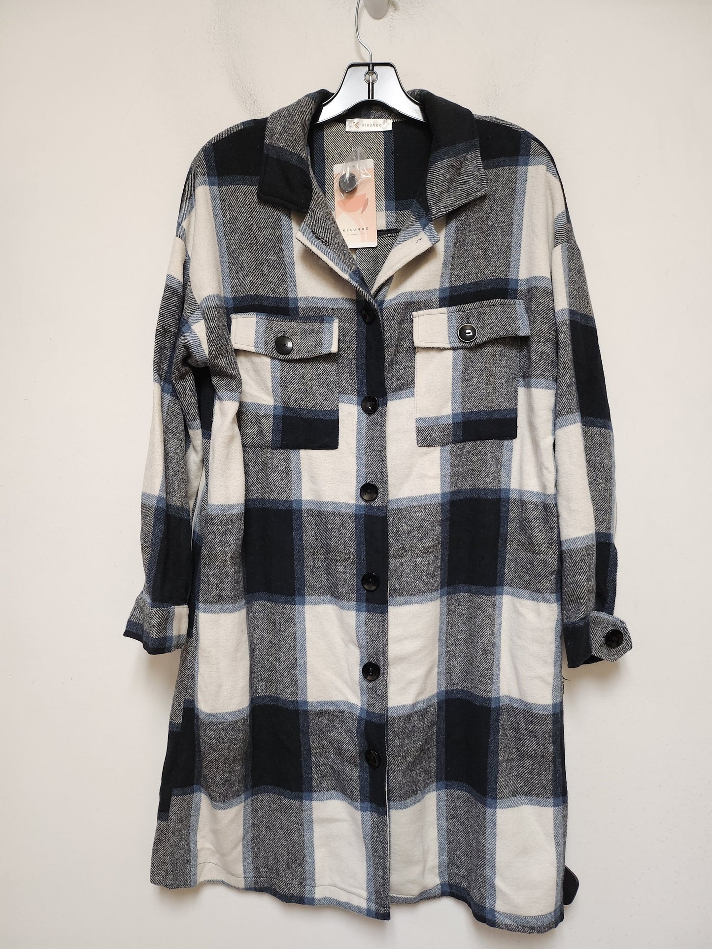 Jacket Shirt By Clothes Mentor In Plaid Pattern, Size: M