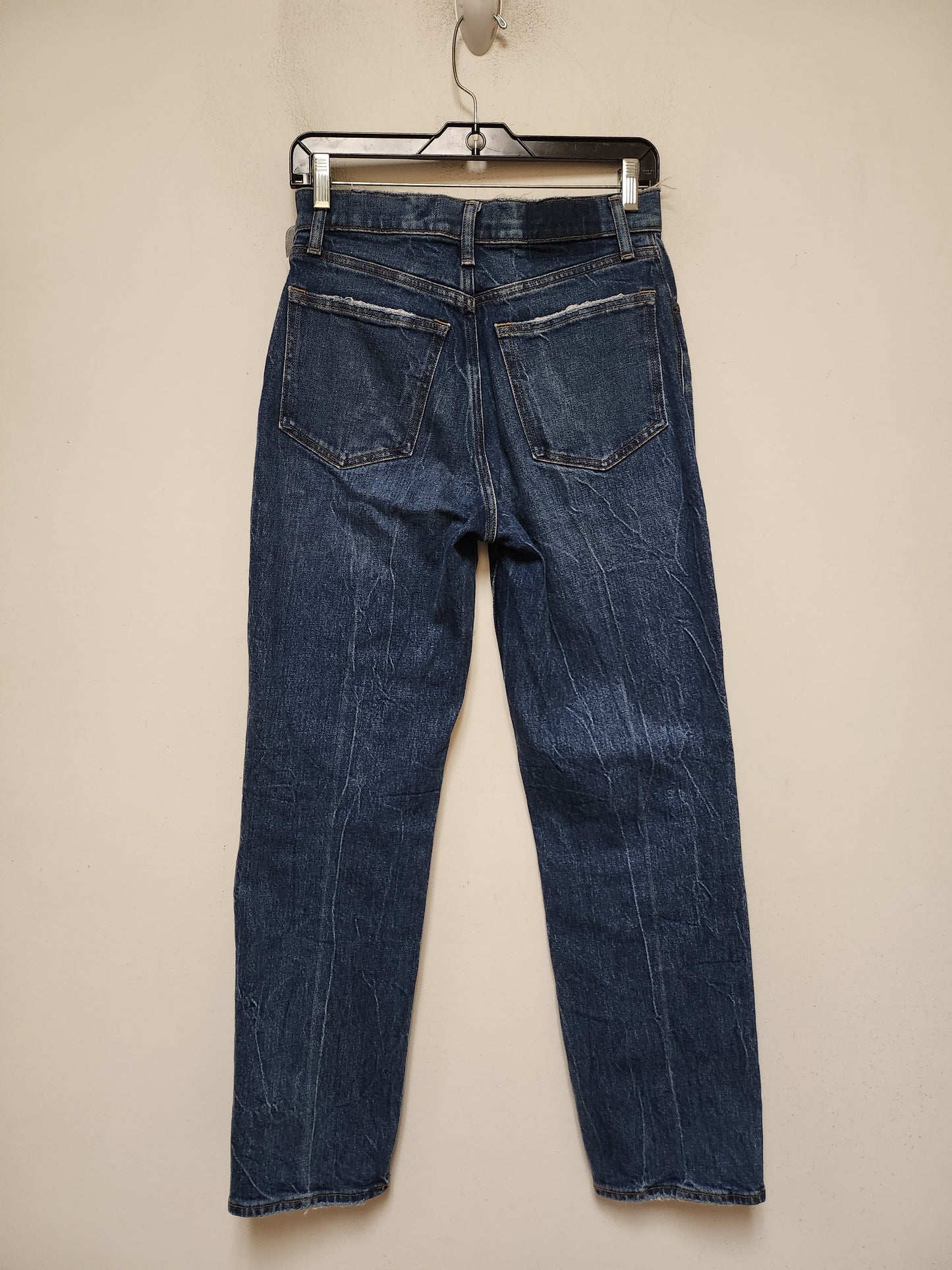 Jeans Straight By Abercrombie And Fitch In Blue Denim, Size: 4