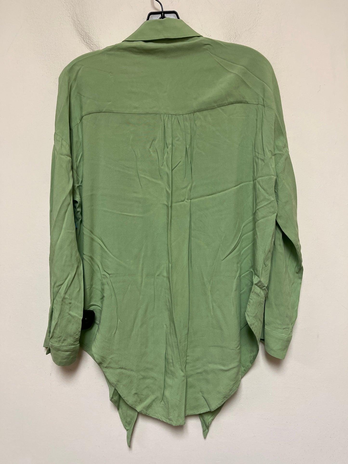 Top Long Sleeve By Maeve In Green, Size: S