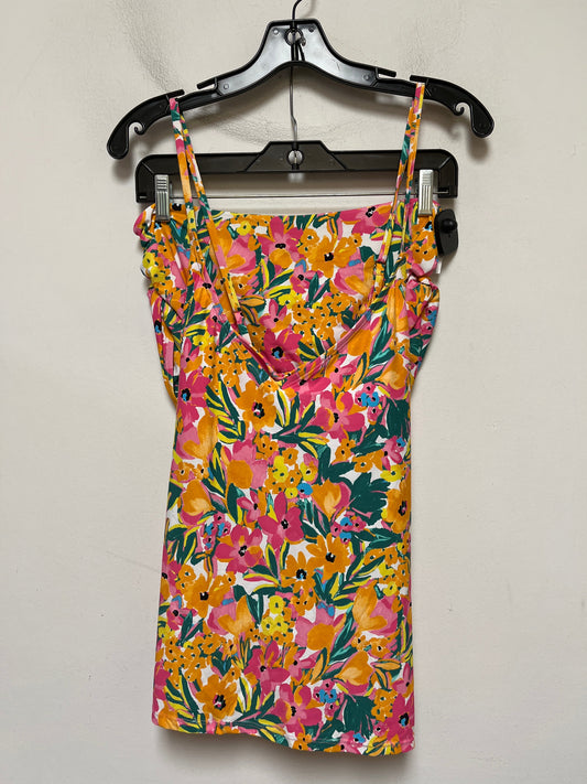 Floral Print Swimsuit 2pc Clothes Mentor, Size Xl