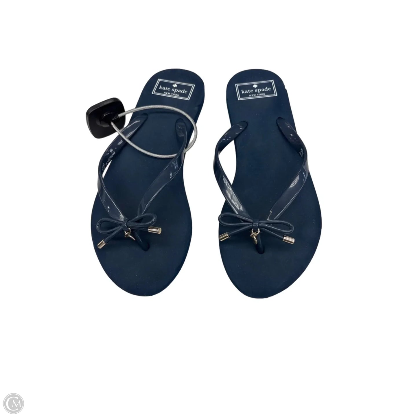 Sandals Designer By Kate Spade In Blue, Size: 7