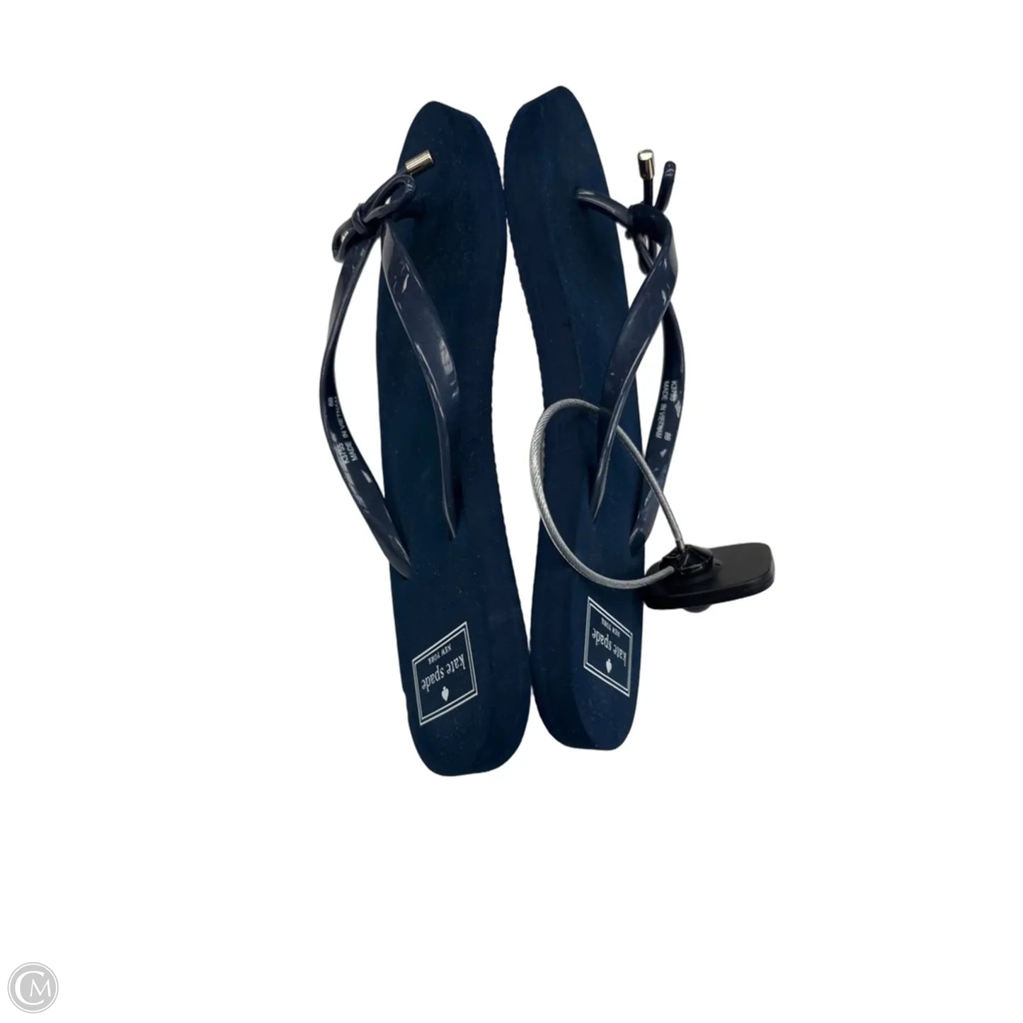 Sandals Designer By Kate Spade In Blue, Size: 7