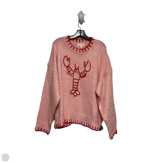 Sweater By Clothes Mentor In Pink, Size: L