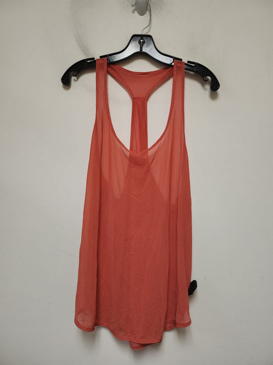 Athletic Tank Top By Lululemon In Orange, Size: L