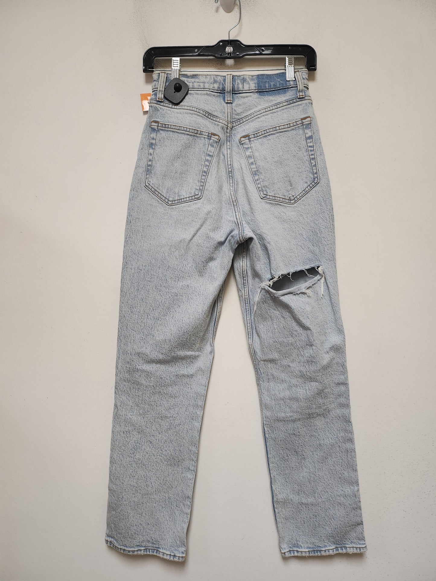 Jeans Straight By Abercrombie And Fitch In Blue Denim, Size: 2