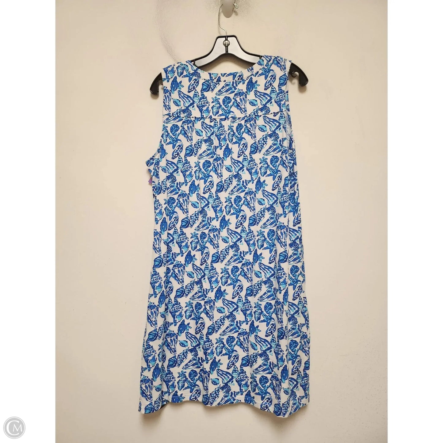 Dress Designer By Lilly Pulitzer In Blue & White, Size: Xl