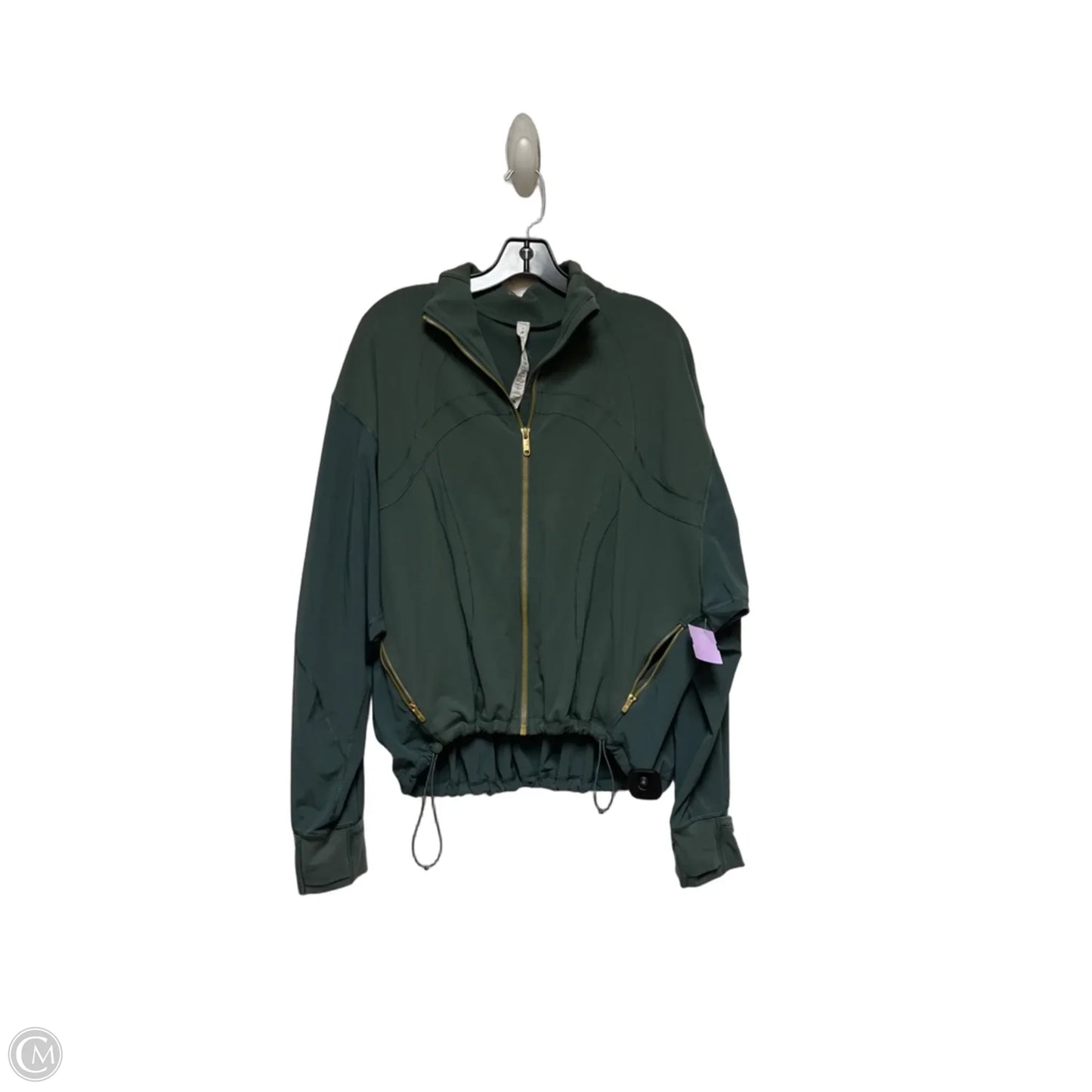 Athletic Jacket By Lululemon In Green, Size: 6