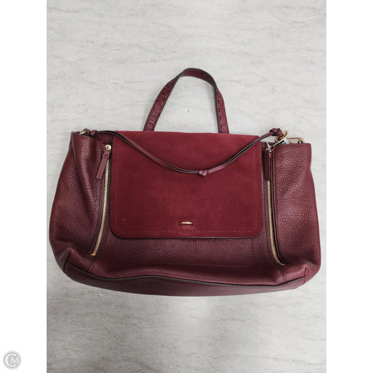 Handbag Leather By Vince Camuto, Size: Medium