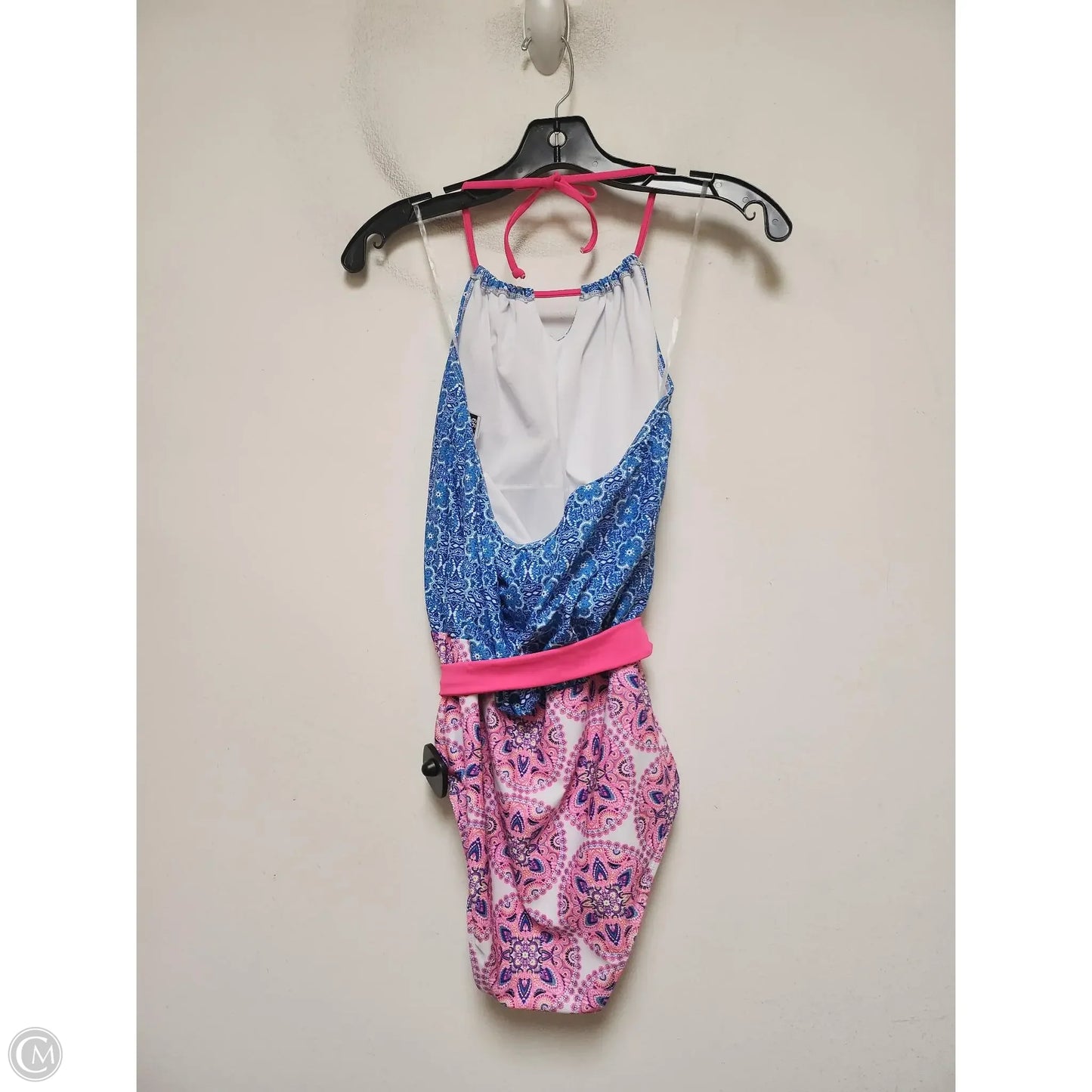 Swimsuit By Nicole Miller In Blue & Pink, Size: L