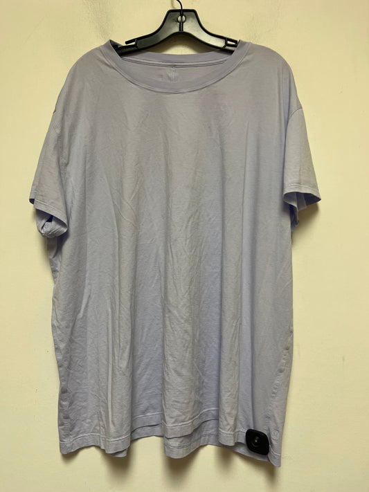 Athletic Top Short Sleeve By Lululemon  Size: 2x