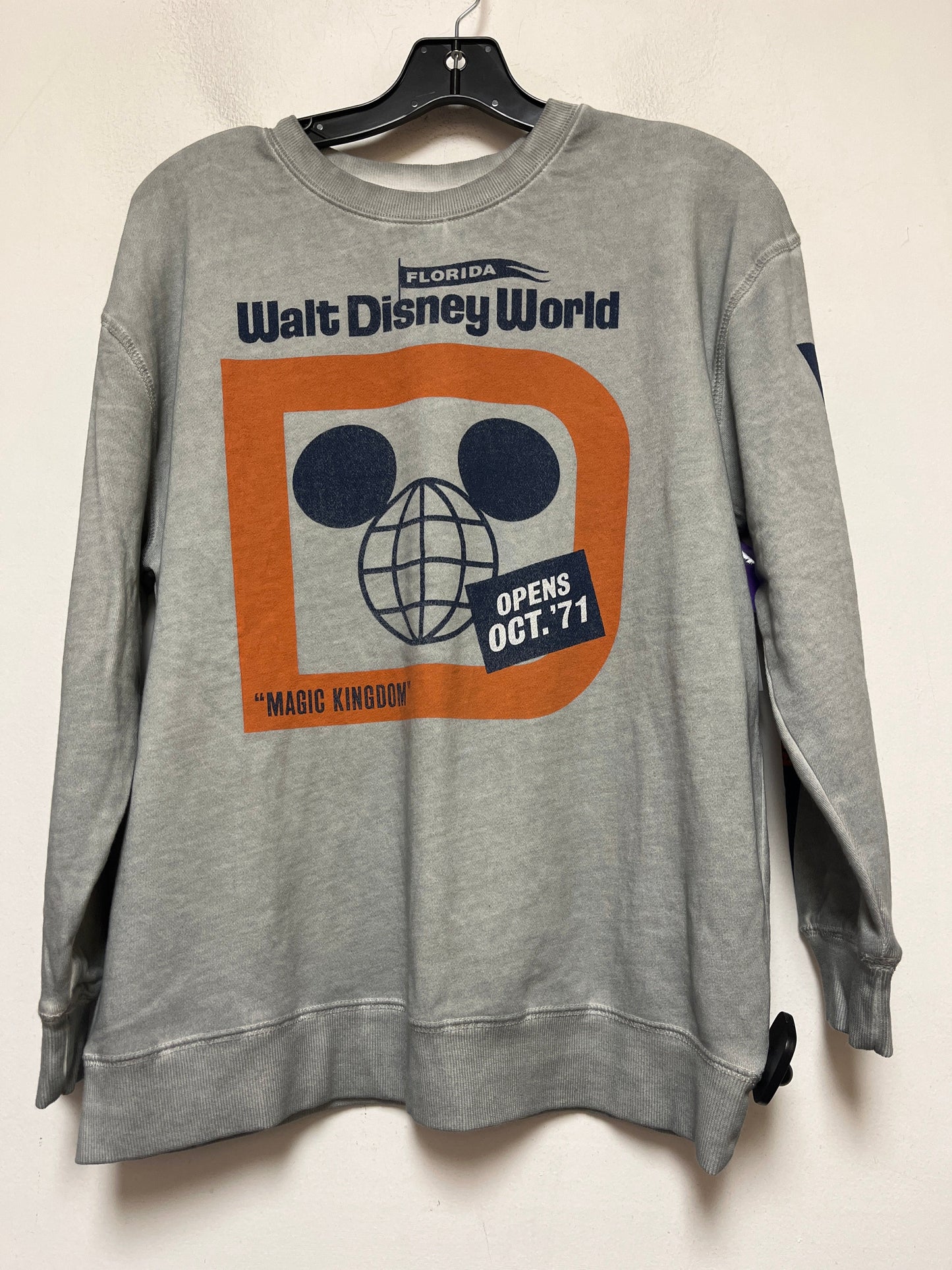 Grey Sweatshirt Crewneck Walt Disney, Size Xs