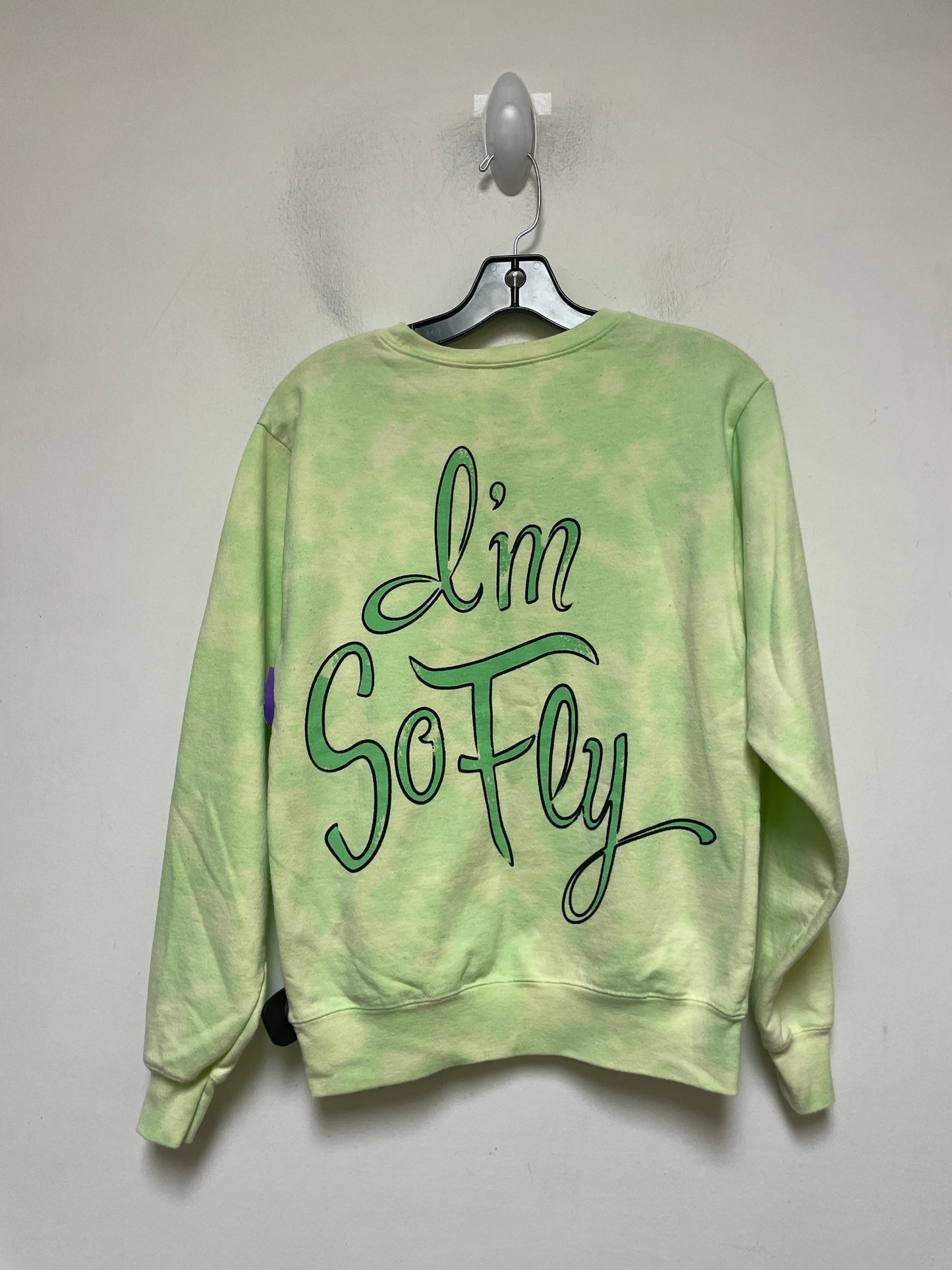 Green Sweatshirt Crewneck Walt Disney, Size Xs