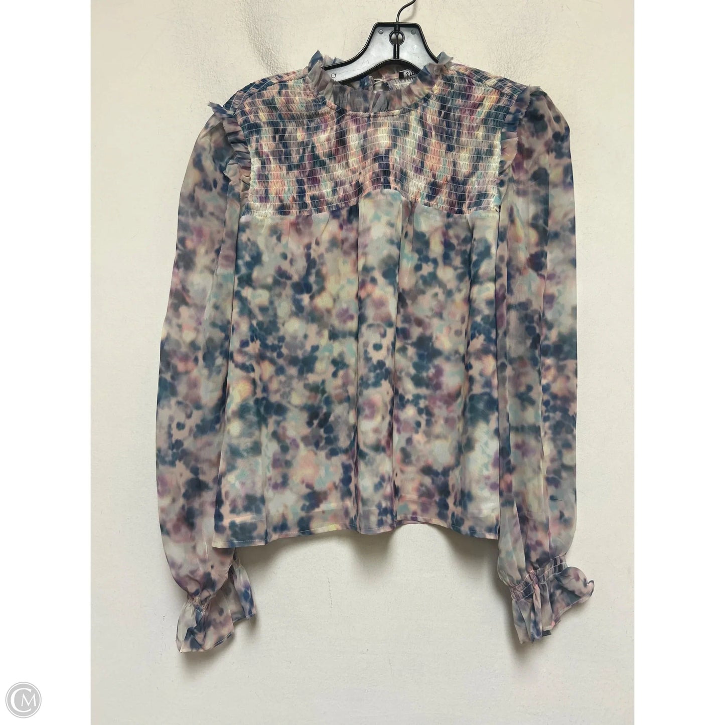 Top Long Sleeve By Steve Madden In Multi-colored, Size: Xs
