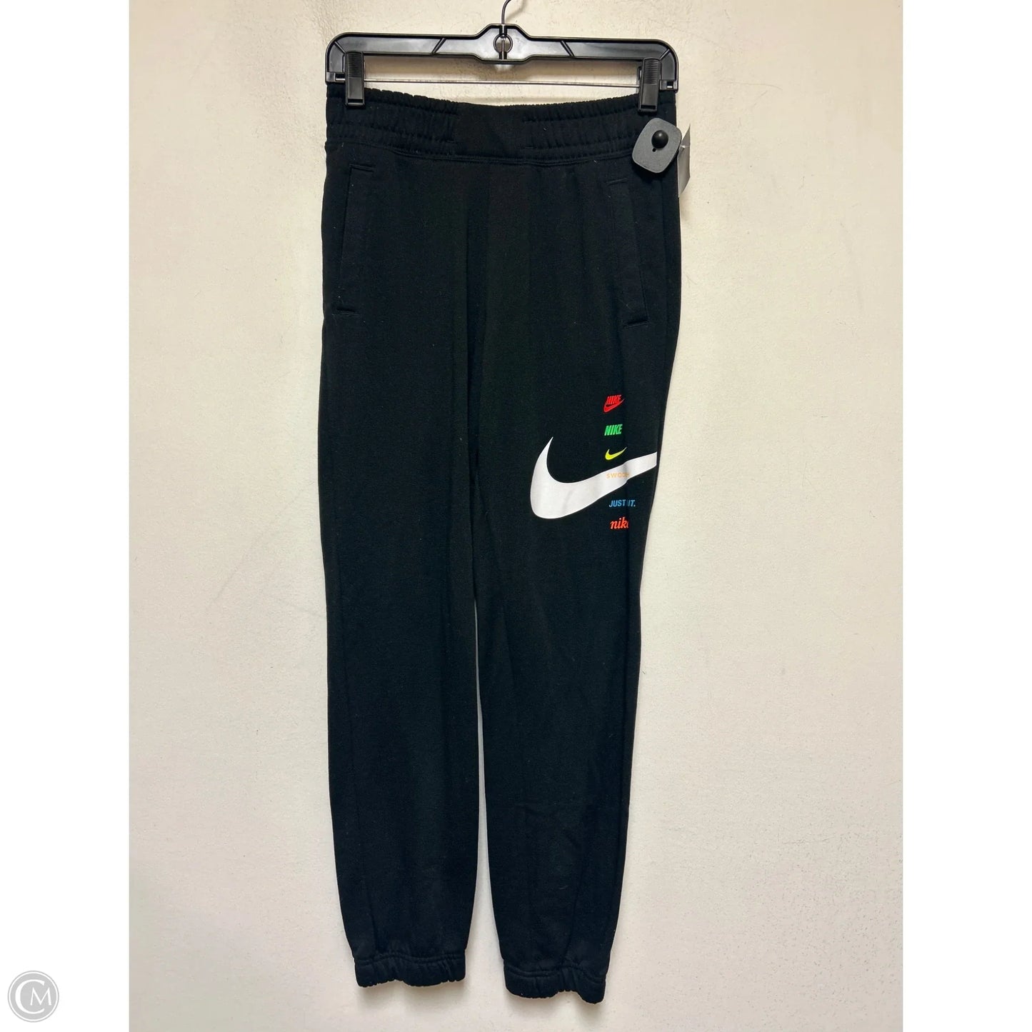 Athletic Pants By Nike Apparel In Black, Size: S