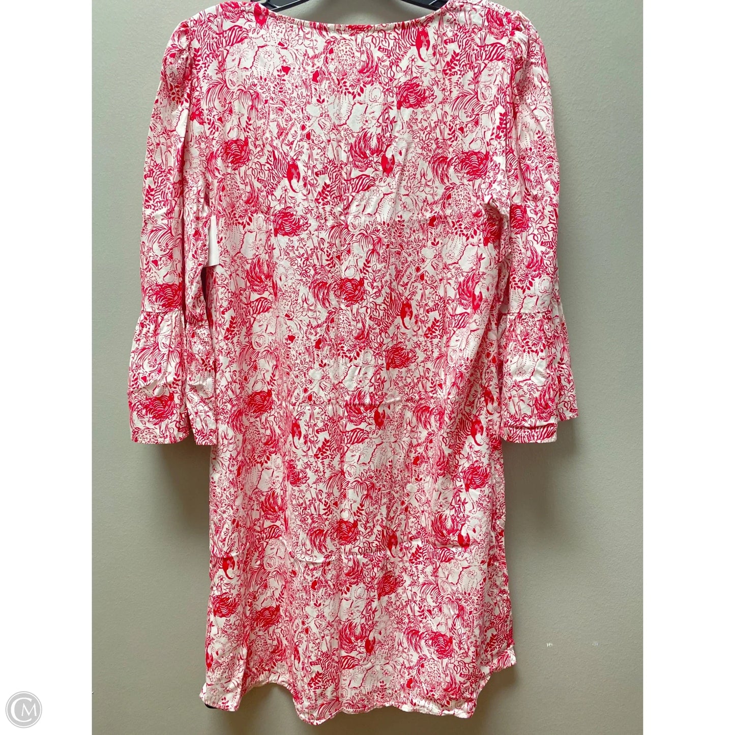 Dress Designer By Lilly Pulitzer In Pink & White, Size: 6