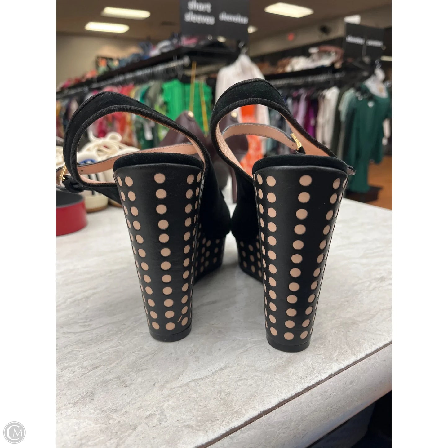 Shoes Designer By Tory Burch In Polkadot Pattern, Size: 7