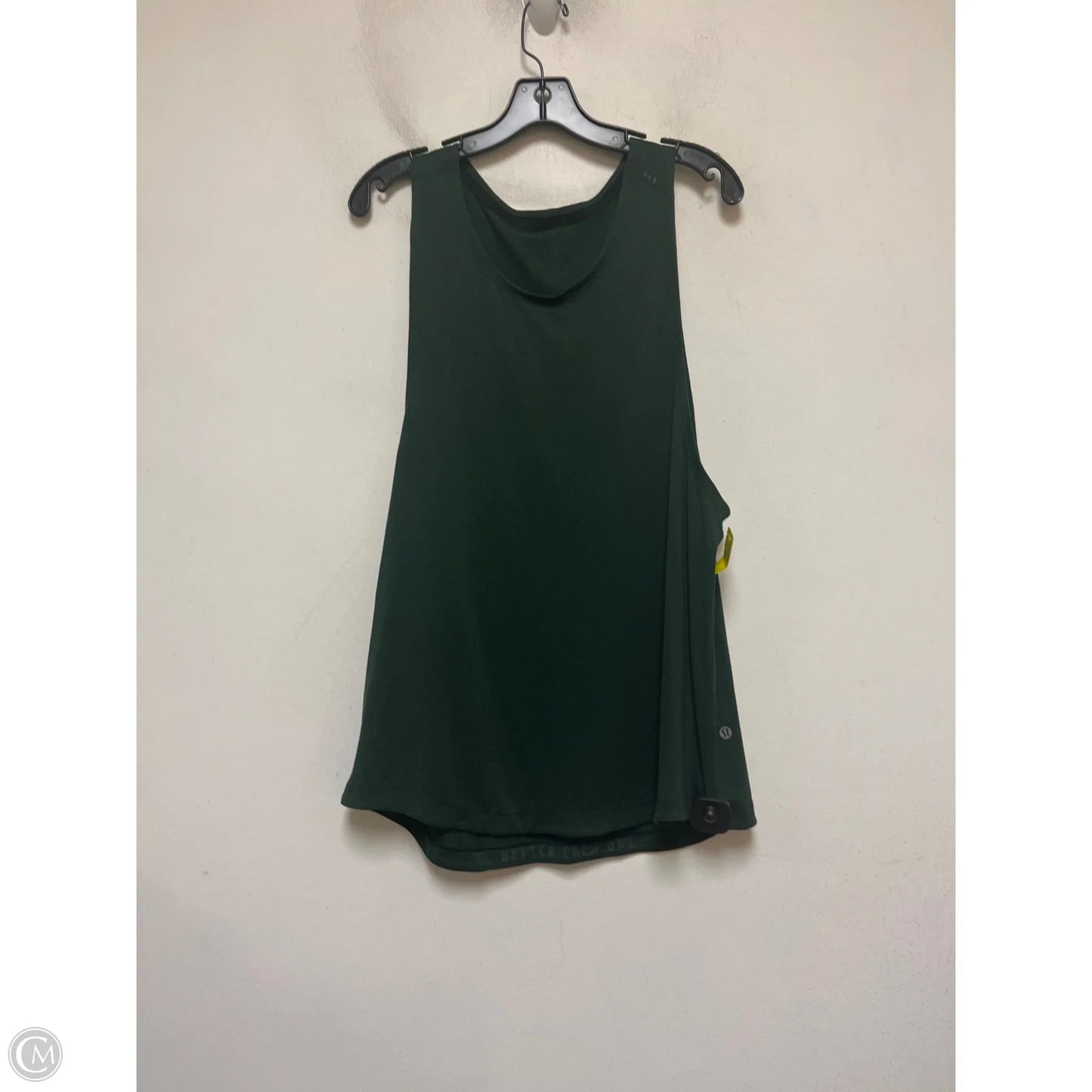 Athletic Tank Top By Lululemon In Green, Size: Xl