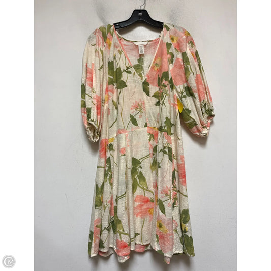 Dress Casual Short By H&m In Floral Print, Size: L