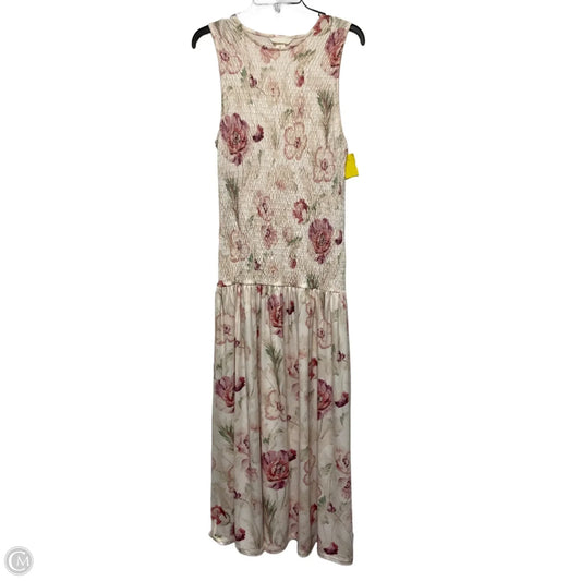 Dress Casual Maxi By H&m In Floral Print, Size: L