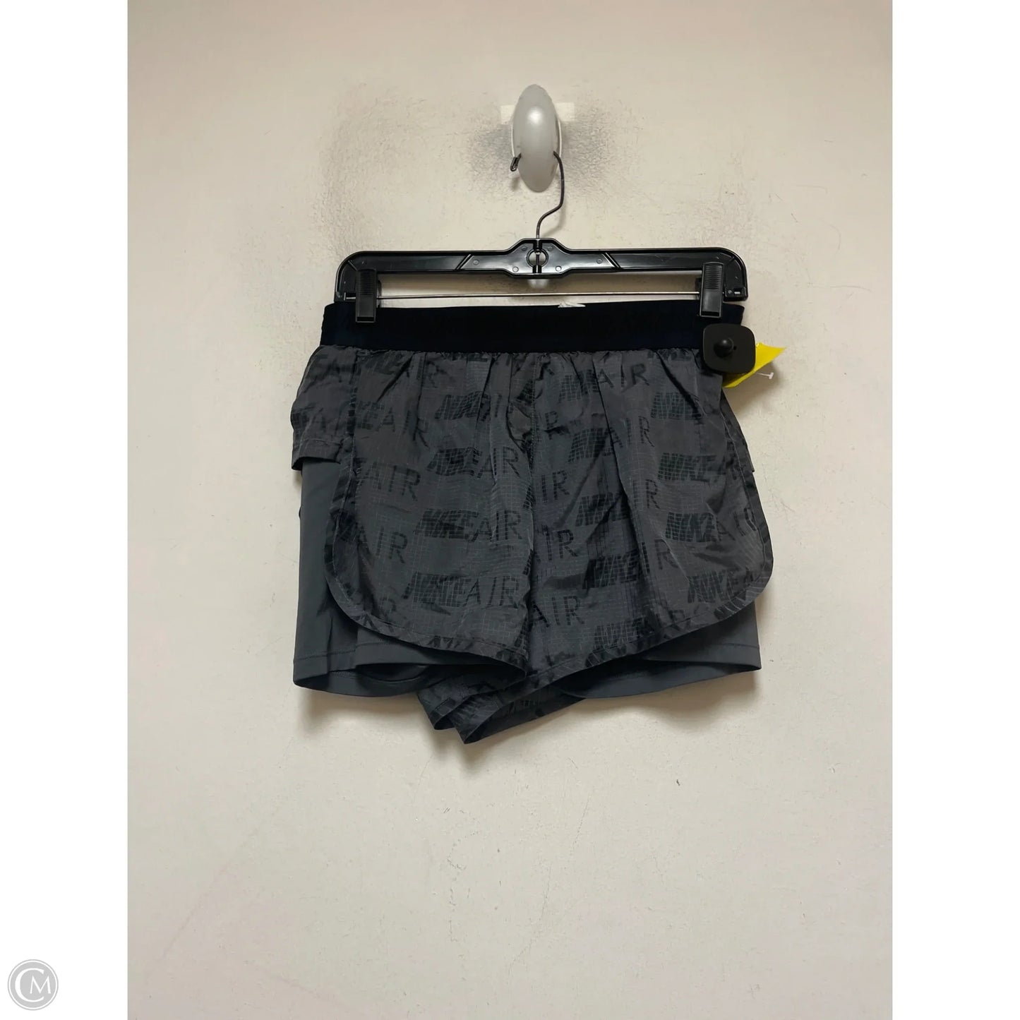 Athletic Shorts By Nike Apparel In Black & Grey, Size: M