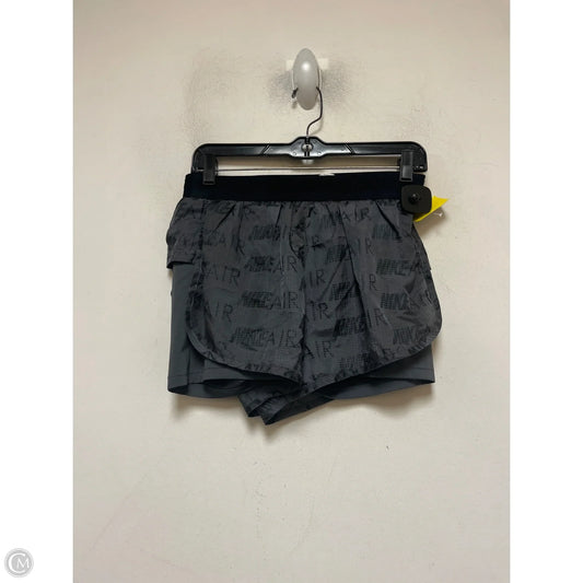 Athletic Shorts By Nike Apparel In Black & Grey, Size: M
