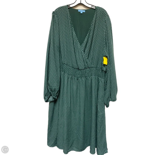 Dress Casual Midi By Draper James In Polkadot Pattern, Size: 3x