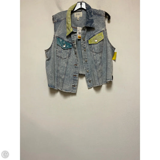 Vest Other By Jessica Simpson In Blue Denim, Size: 2x