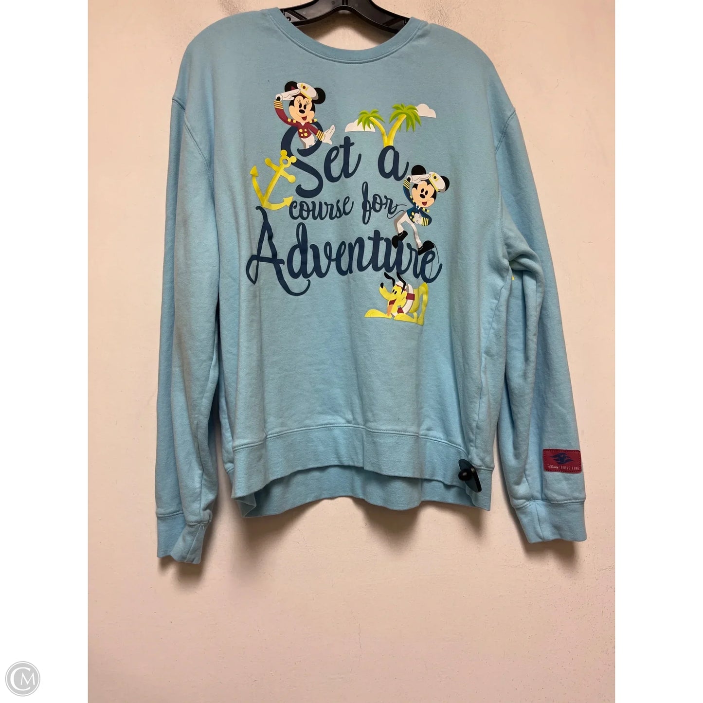 Sweatshirt Crewneck By Disney In Blue, Size: L