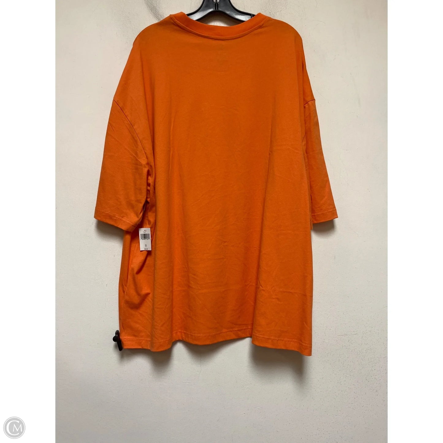 Top Short Sleeve By Disney In Orange, Size: 2x