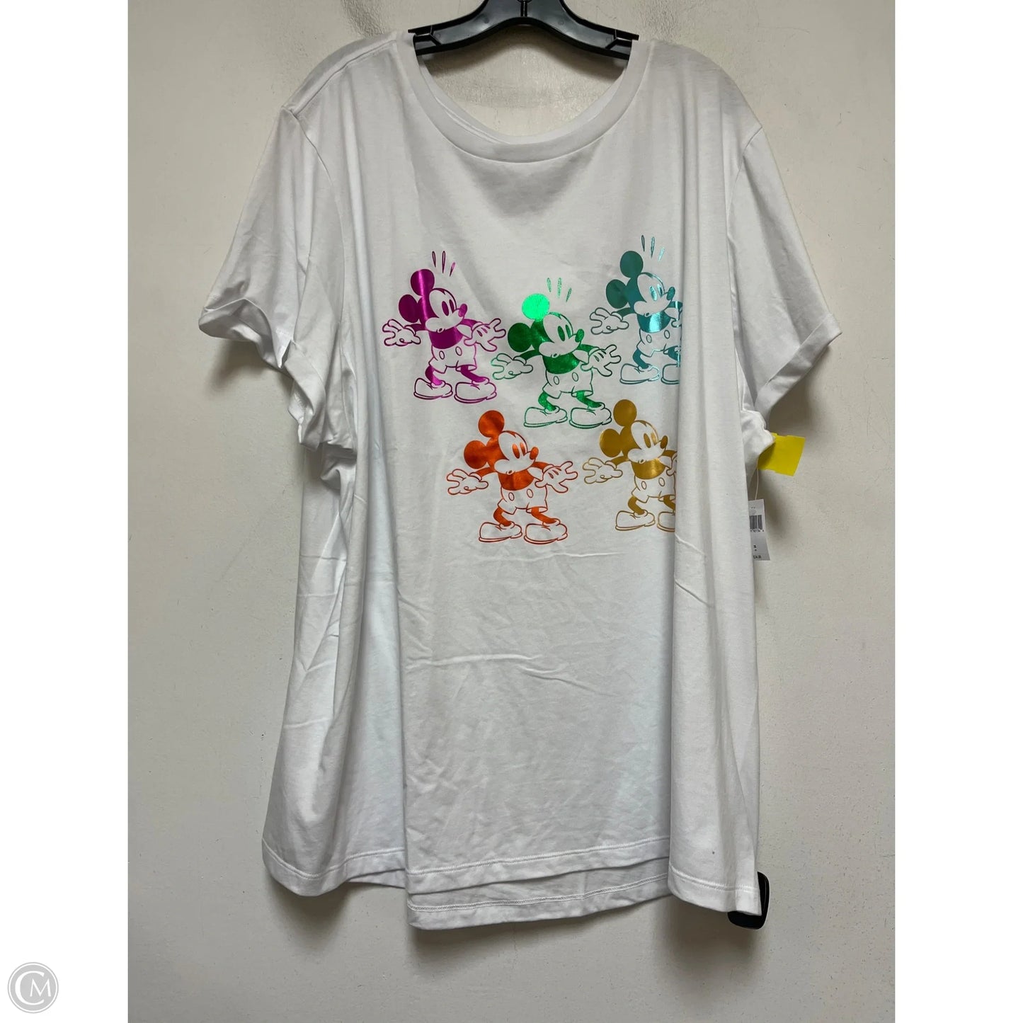 Top Short Sleeve By Disney In Multi-colored, Size: 3x
