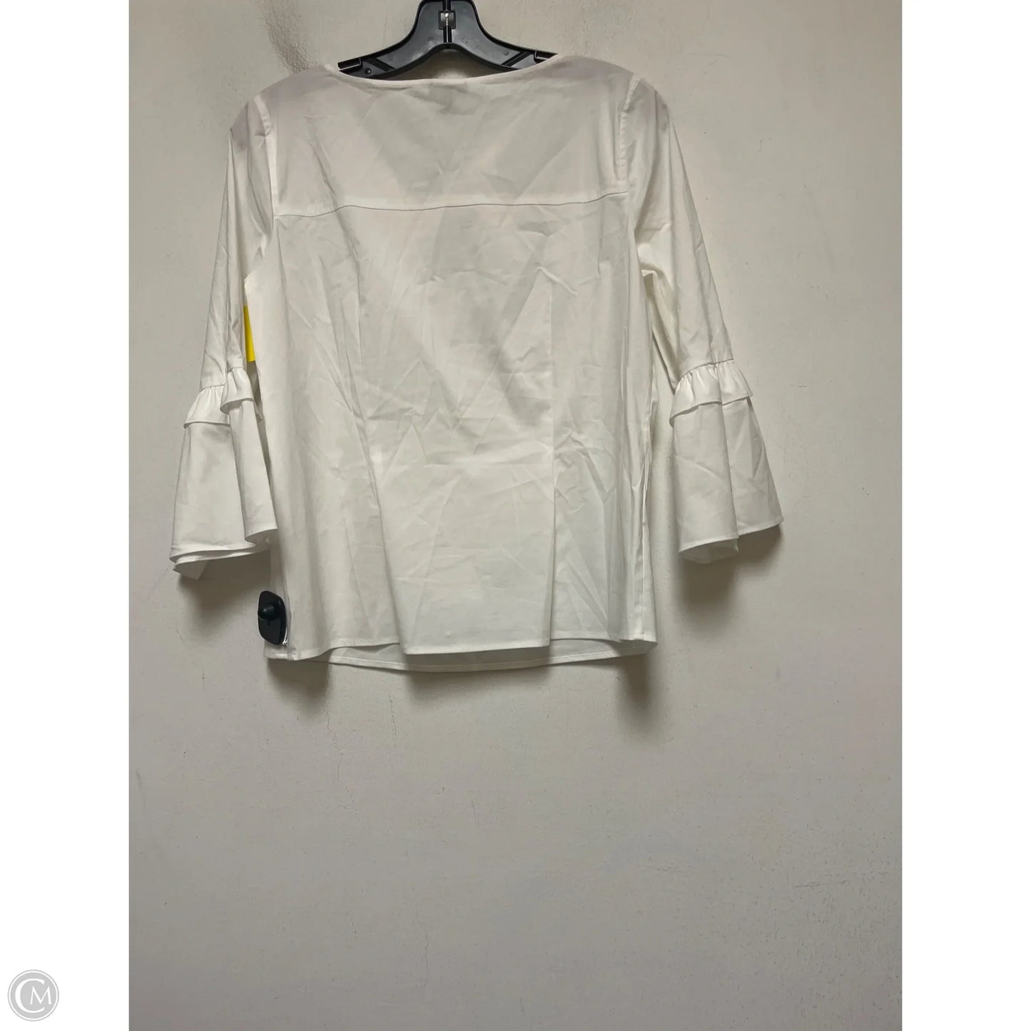 Top Long Sleeve By Talbots In White, Size: S