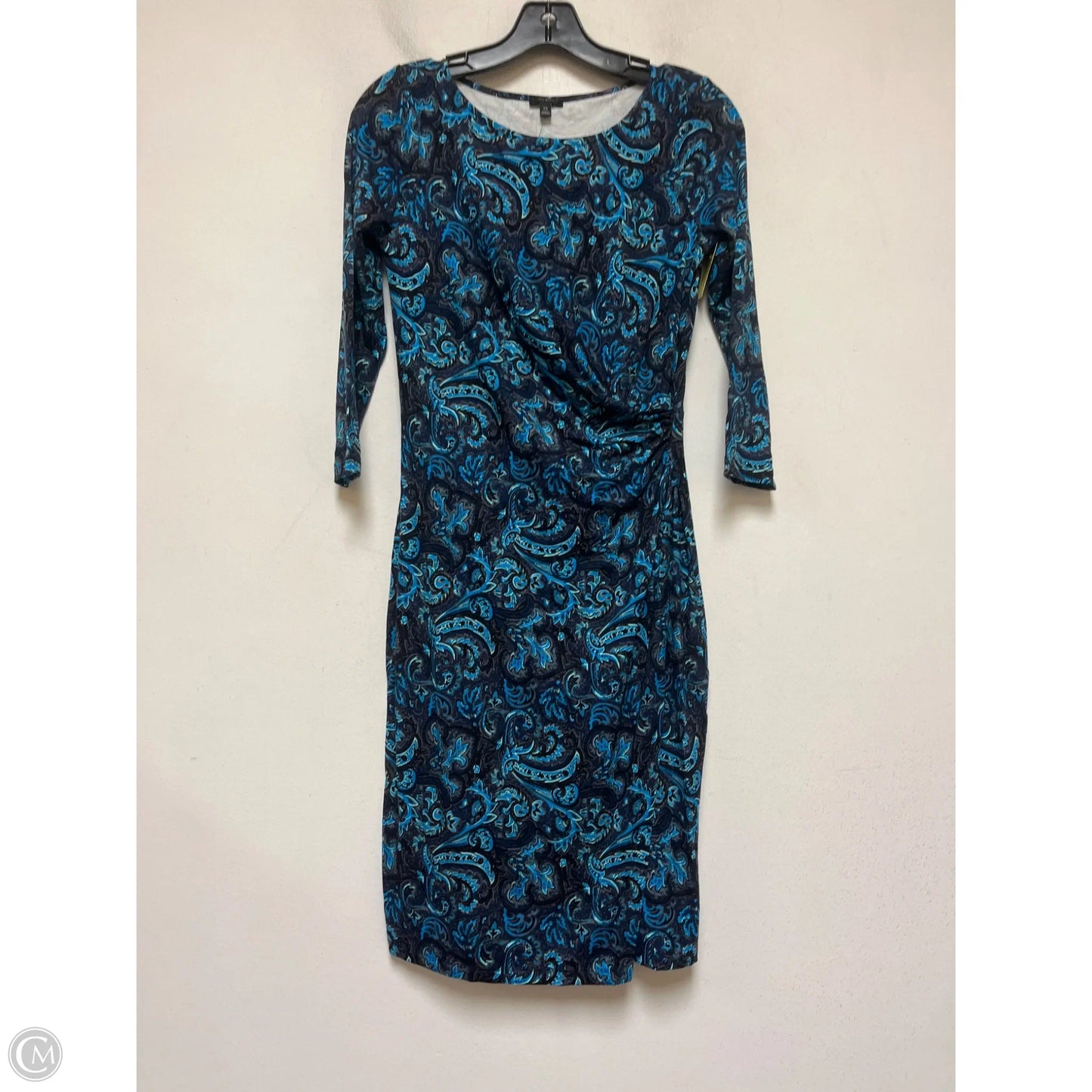 Dress Casual Midi By Talbots In Paisley Print, Size: Xs