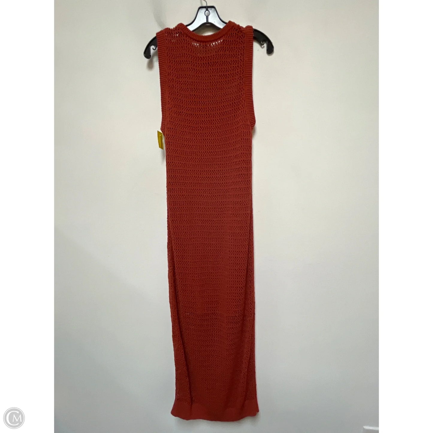 Dress Casual Midi By Express In Orange, Size: L