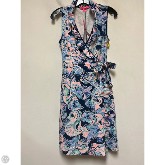 Dress Designer By Lilly Pulitzer In Blue & Pink, Size: Xs
