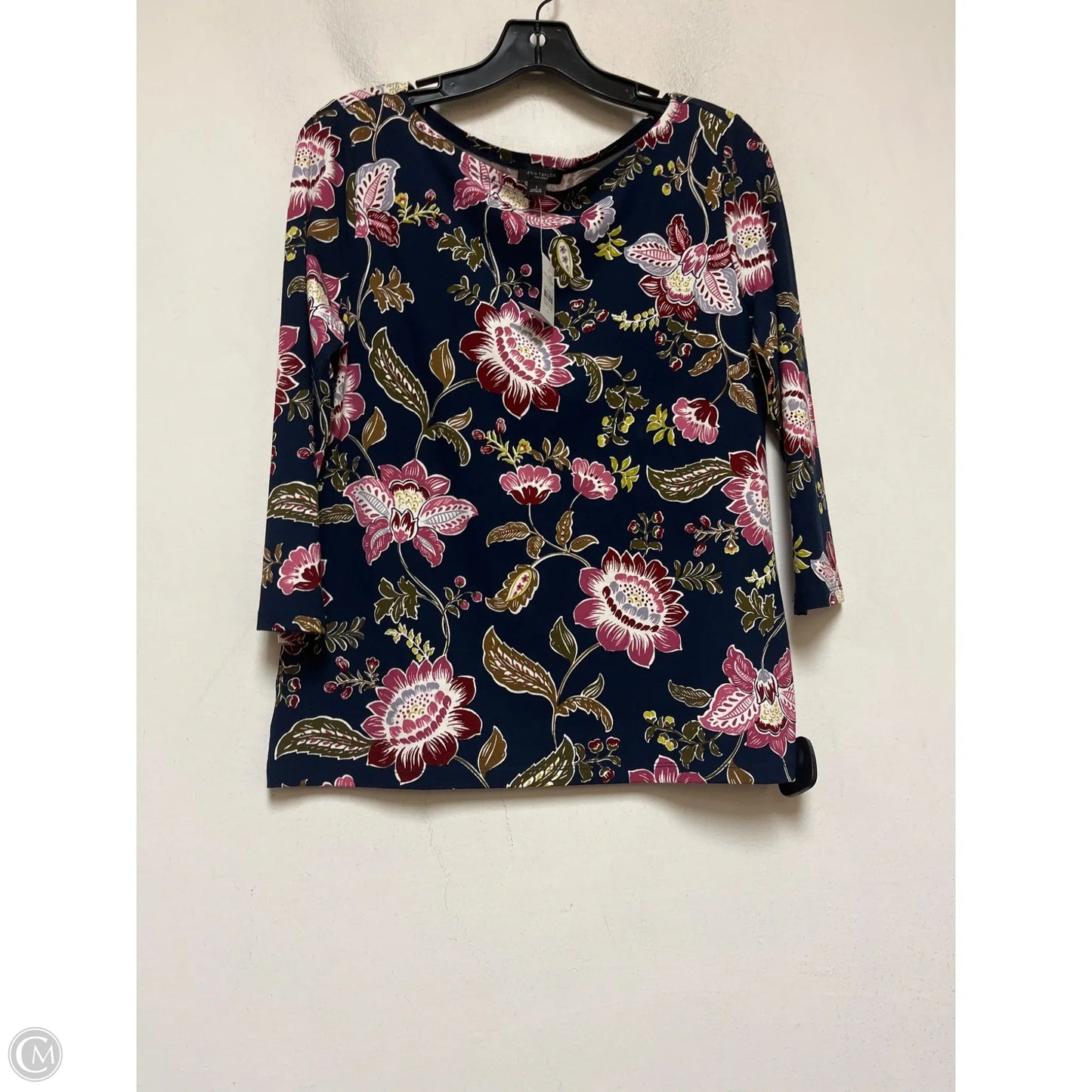Top Long Sleeve By Ann Taylor In Floral Print, Size: S