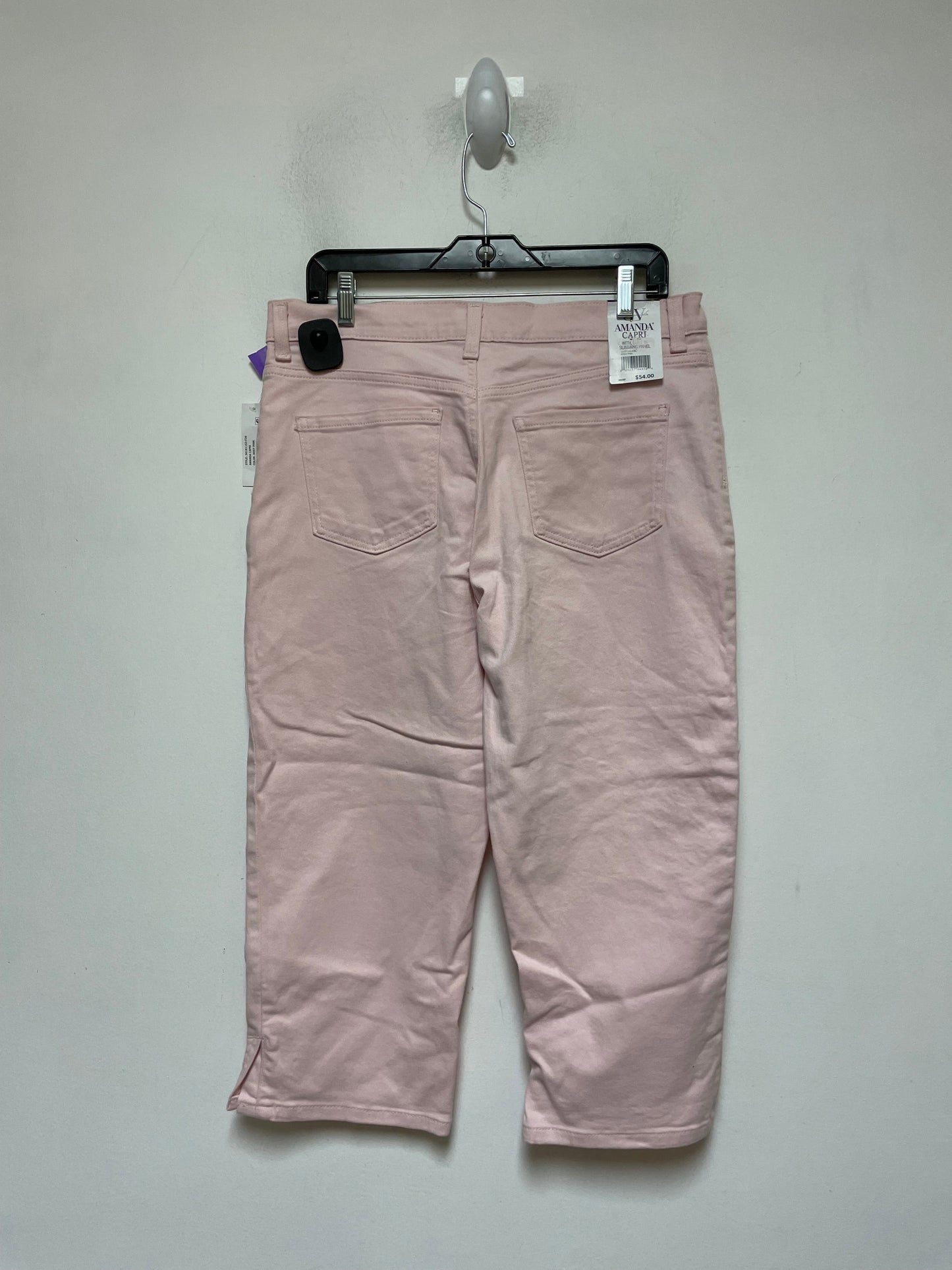 Pink Jeans Cropped Gloria Vanderbilt, Size 12