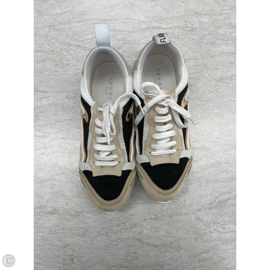 Shoes Designer By Sandro In Black & Tan, Size: 5.5