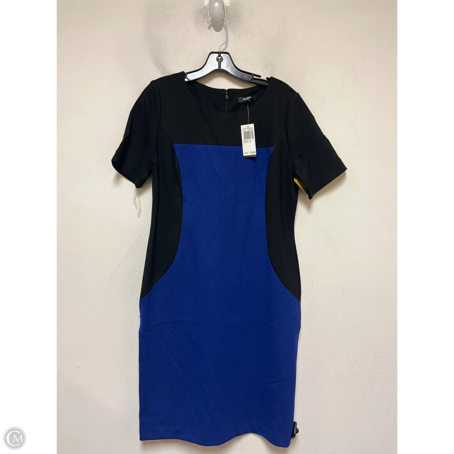 Dress Casual Midi By Premise In Black & Blue, Size: 10