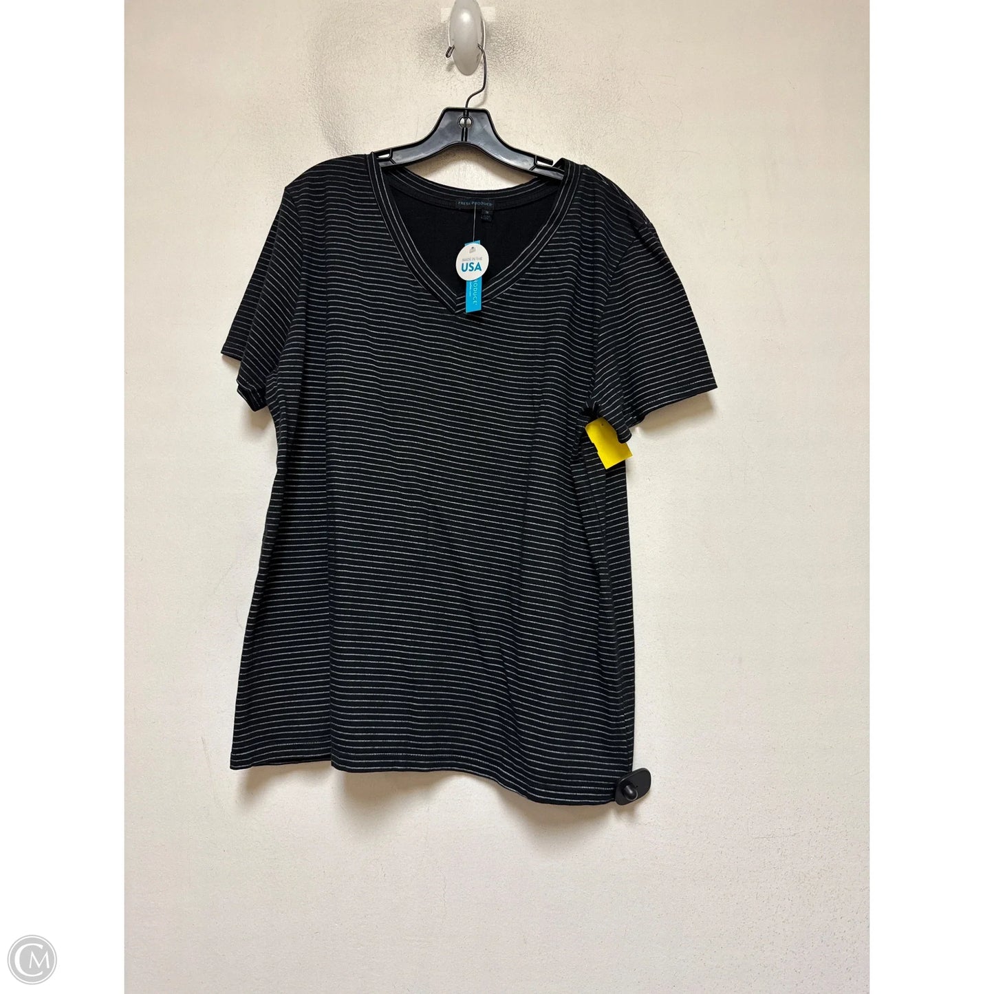 Top Short Sleeve By Fresh Produce In Striped Pattern, Size: Xl