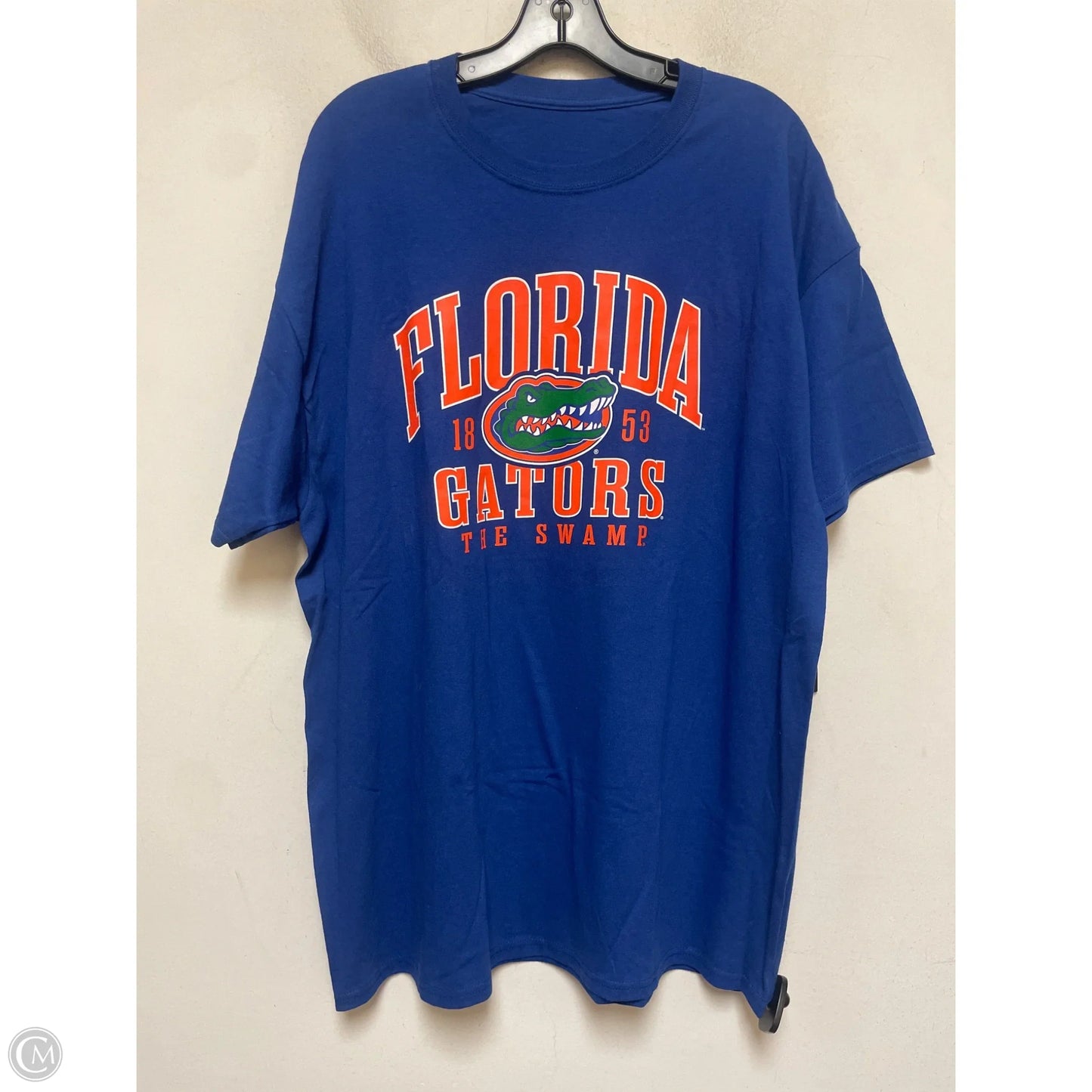 Top Short Sleeve By Clothes Mentor In Blue & Orange, Size: Xl