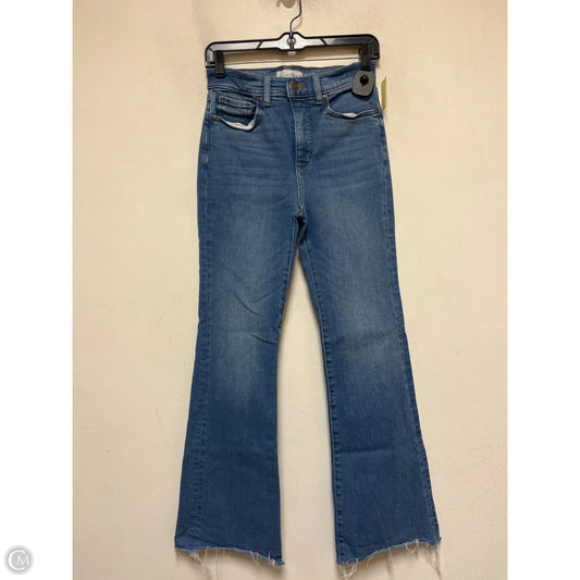 Jeans Flared By Loft In Blue Denim, Size: 2