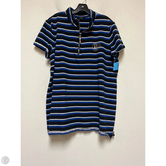 Top Short Sleeve By Tommy Hilfiger In Striped Pattern, Size: 2x