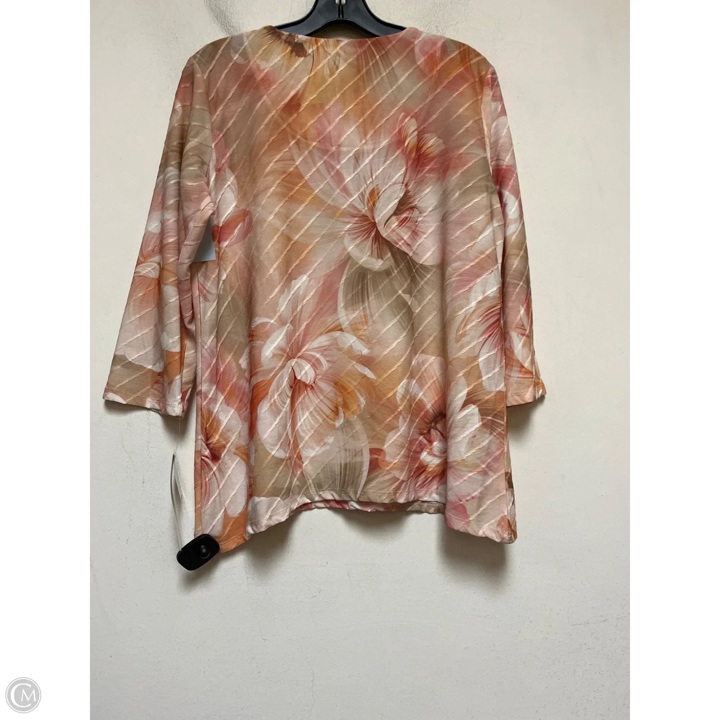 Top Long Sleeve By Alfred Dunner In Orange, Size: S