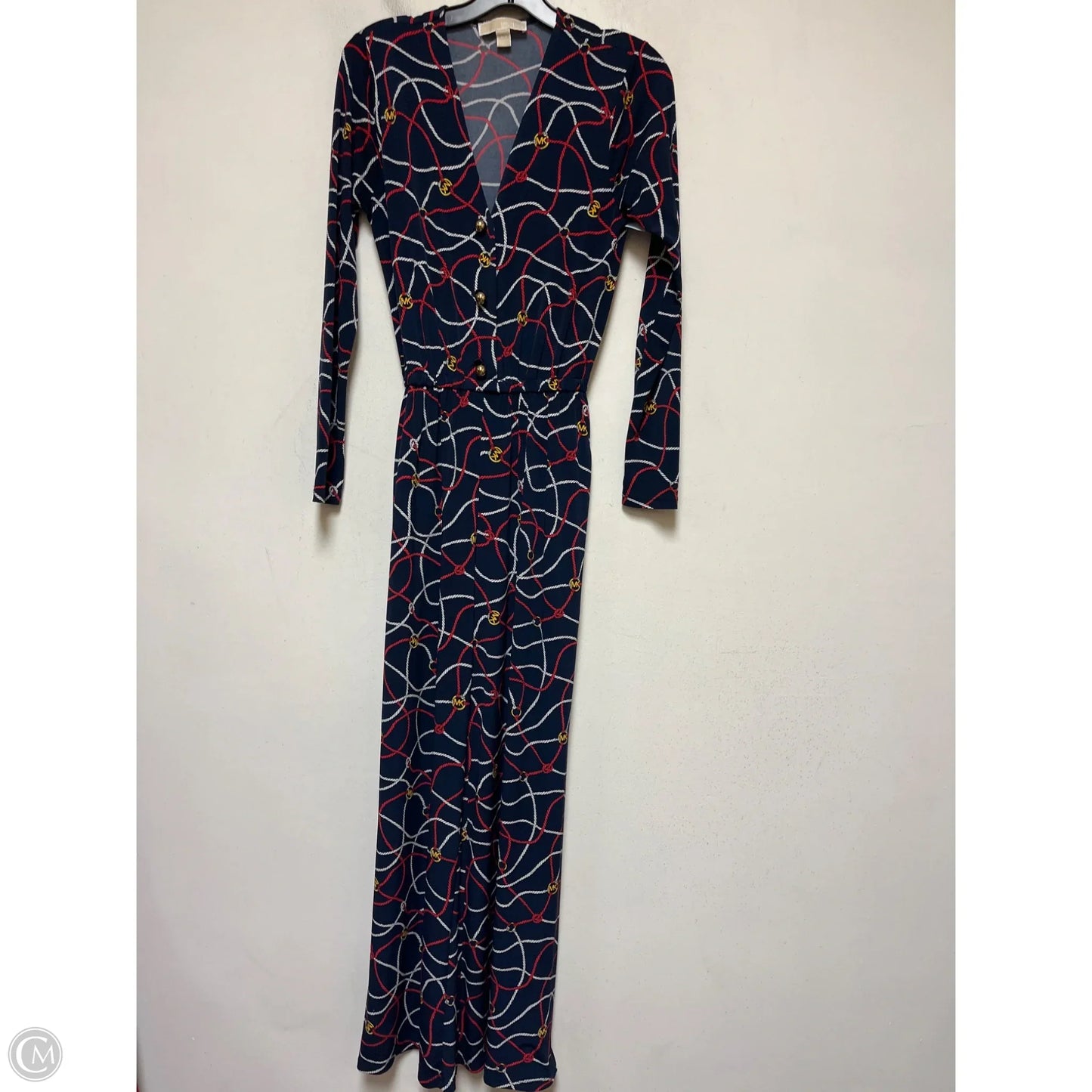 Jumpsuit By Michael By Michael Kors In Blue & Red & White, Size: S
