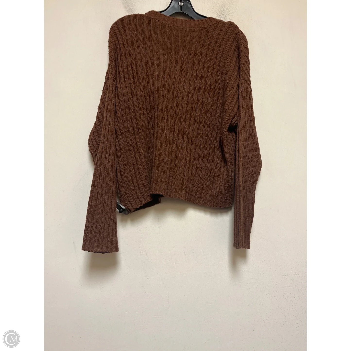 Sweater Cardigan By American Eagle In Brown, Size: M