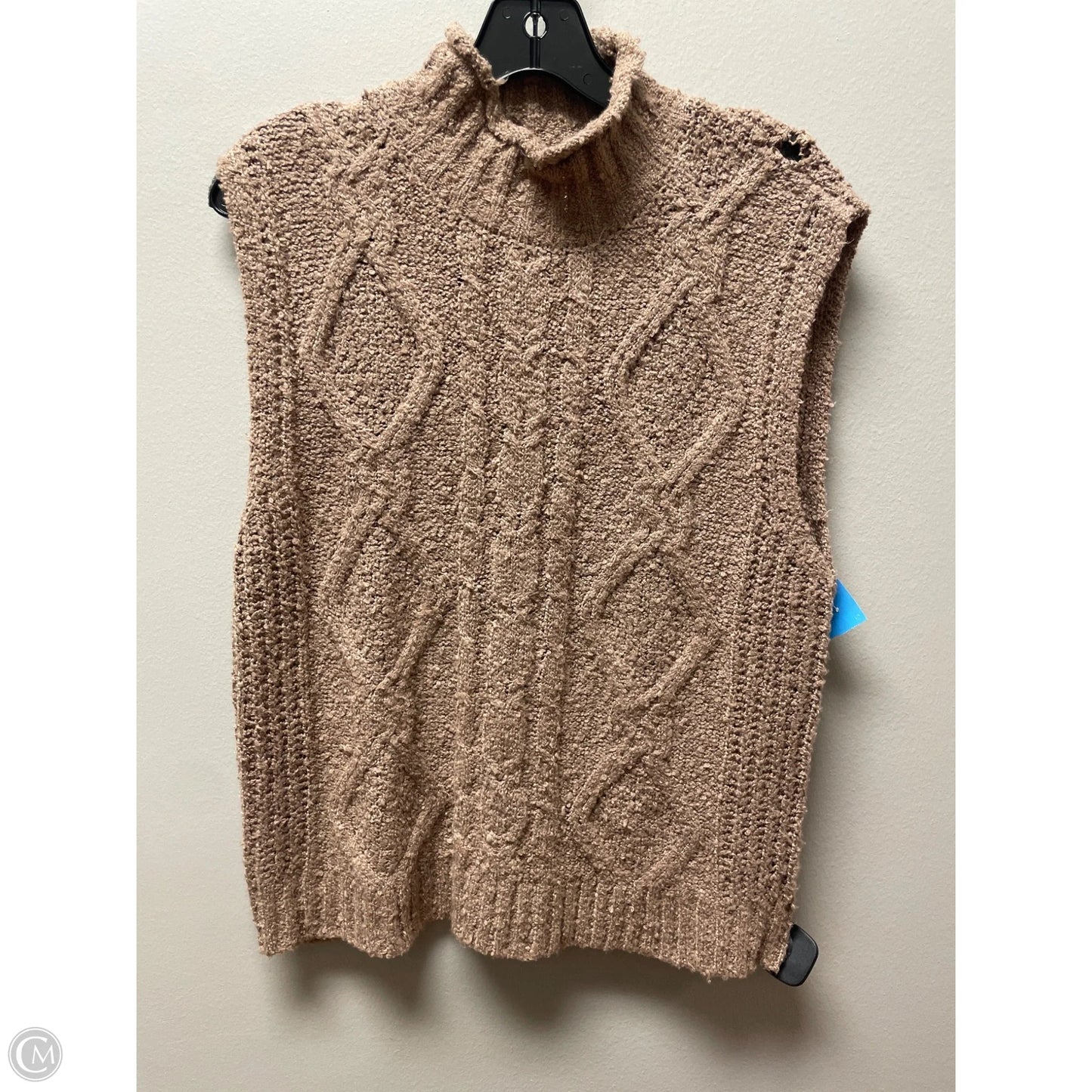 Top Sleeveless By Clothes Mentor In Brown, Size: M